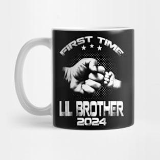 First Time Lil Brother Est 2024  Father's Day Mug